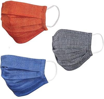 可重复使用/可水洗 2 层/层防尘/污染中性款棉布面罩/鼻子/口罩,渡